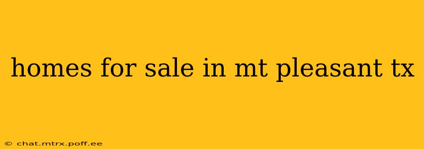 homes for sale in mt pleasant tx