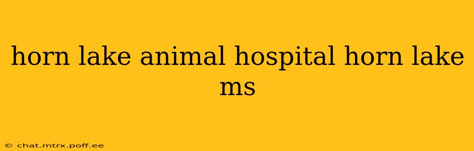 horn lake animal hospital horn lake ms