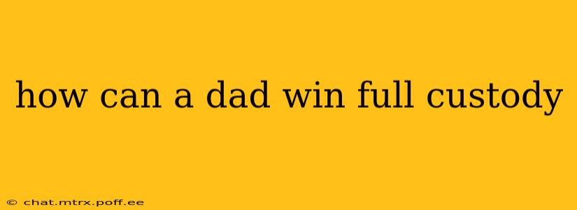 how can a dad win full custody