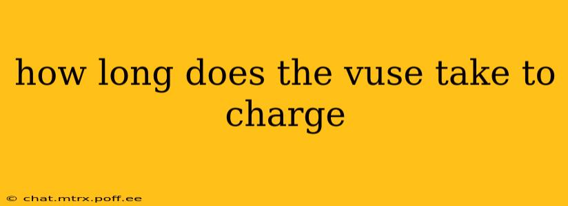 how long does the vuse take to charge