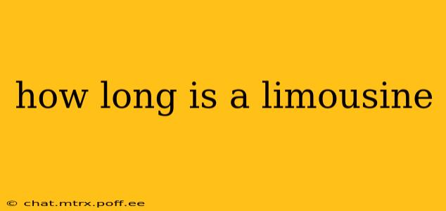how long is a limousine