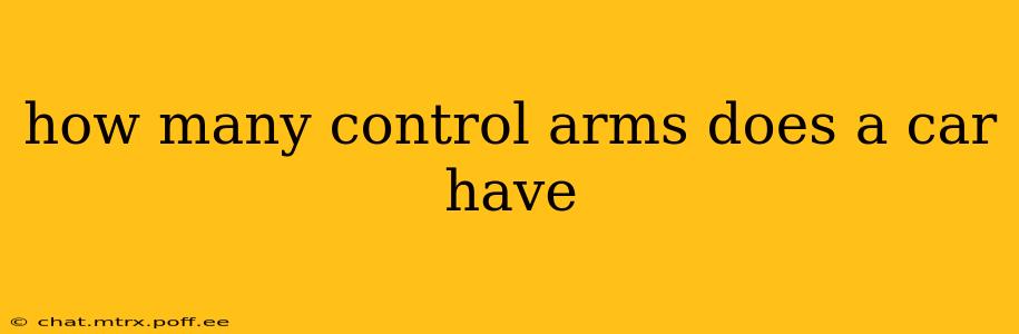 how many control arms does a car have