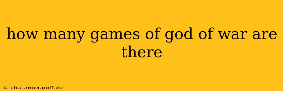 how many games of god of war are there