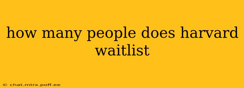 how many people does harvard waitlist