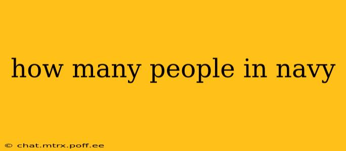 how many people in navy