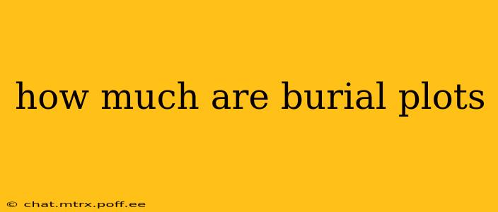 how much are burial plots