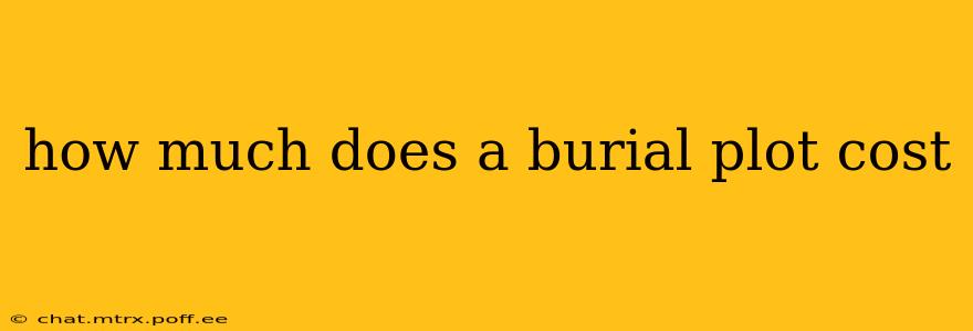 how much does a burial plot cost