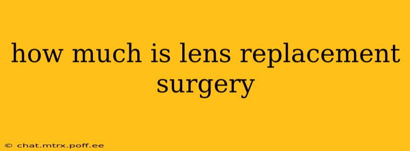 how much is lens replacement surgery