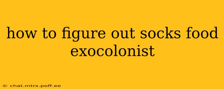 how to figure out socks food exocolonist