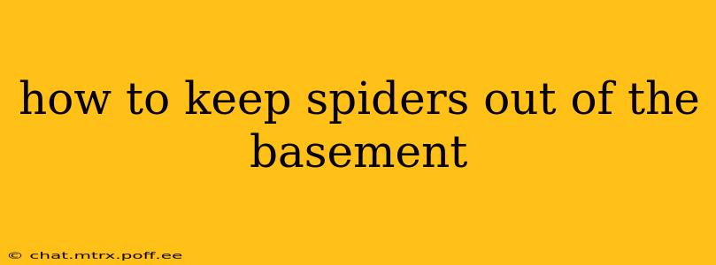 how to keep spiders out of the basement