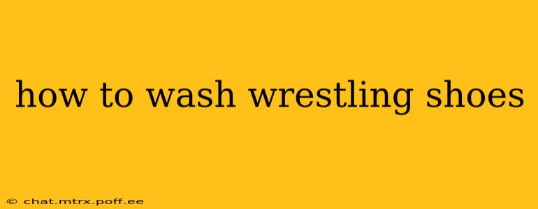 how to wash wrestling shoes