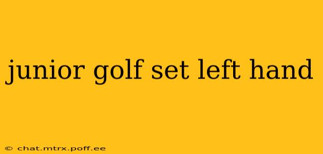 junior golf set left hand