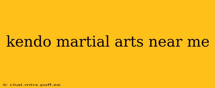 kendo martial arts near me