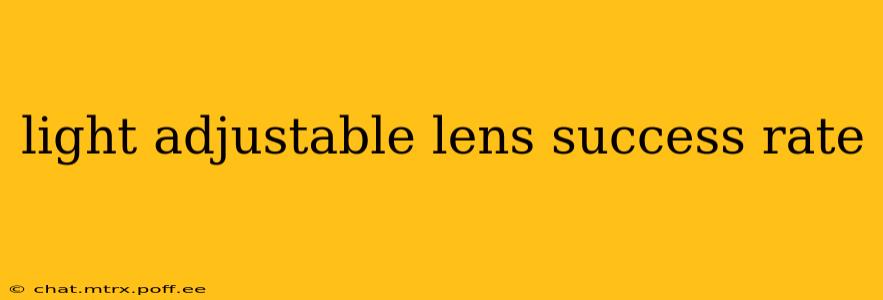 light adjustable lens success rate