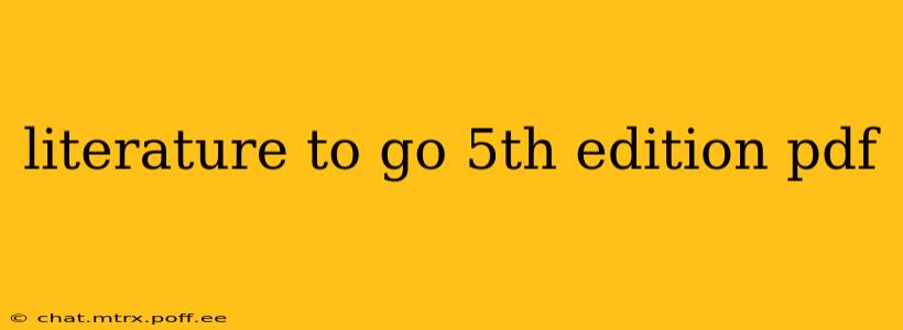 literature to go 5th edition pdf