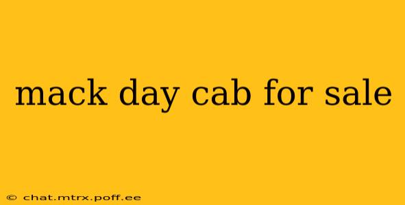 mack day cab for sale
