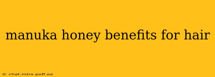 manuka honey benefits for hair