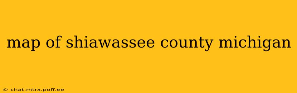 map of shiawassee county michigan