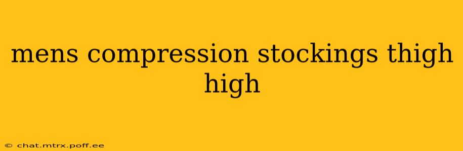 mens compression stockings thigh high