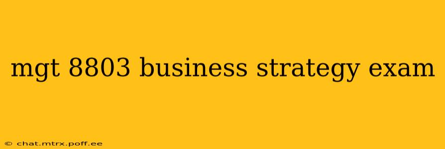 mgt 8803 business strategy exam