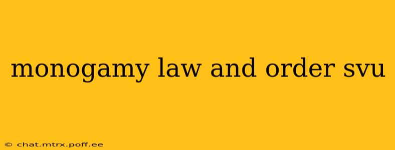 monogamy law and order svu