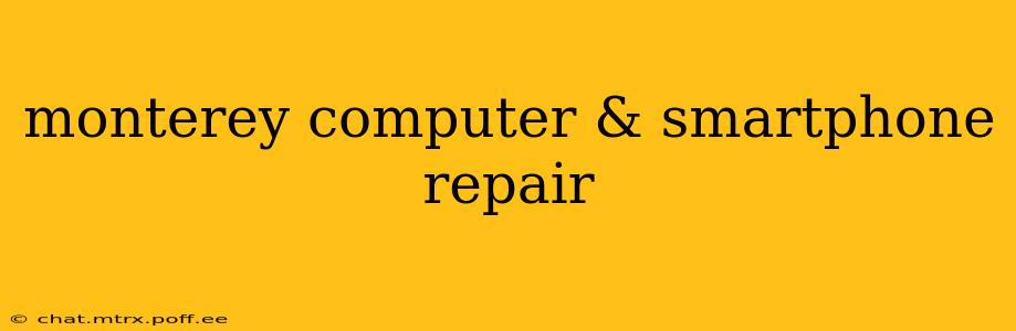 monterey computer & smartphone repair