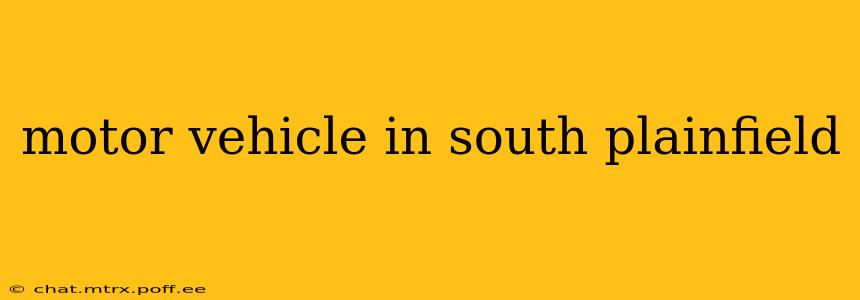 motor vehicle in south plainfield