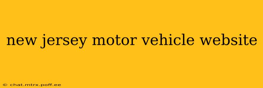 new jersey motor vehicle website