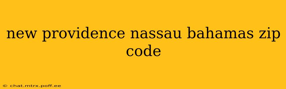 new providence nassau bahamas zip code