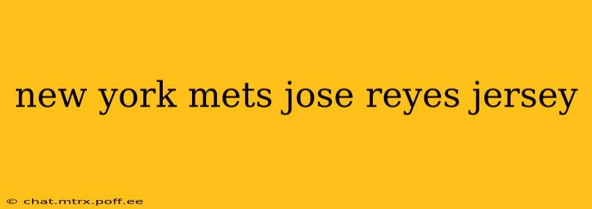 new york mets jose reyes jersey