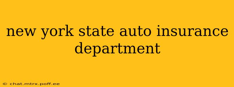 new york state auto insurance department