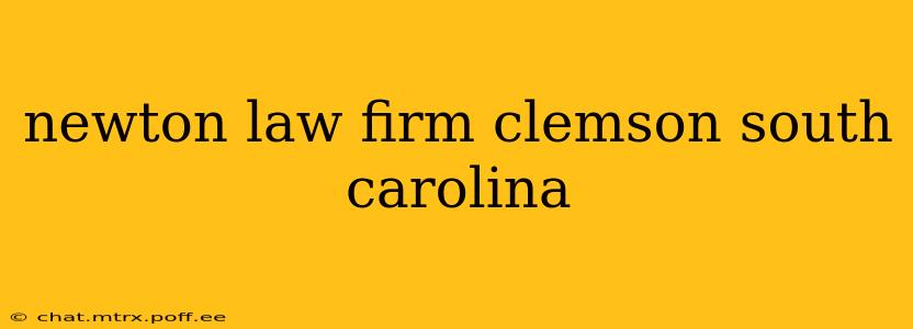 newton law firm clemson south carolina