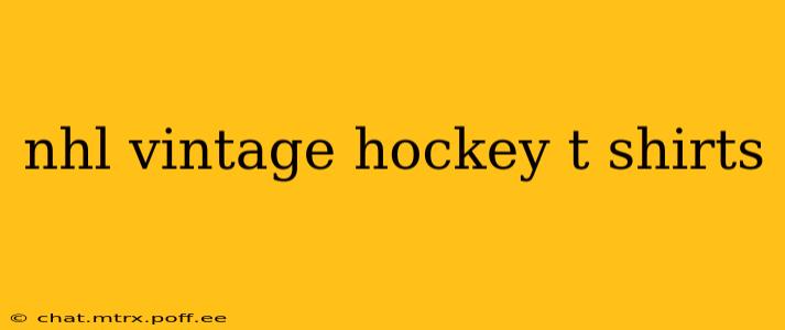 nhl vintage hockey t shirts