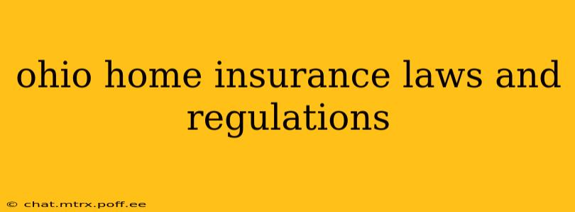 ohio home insurance laws and regulations