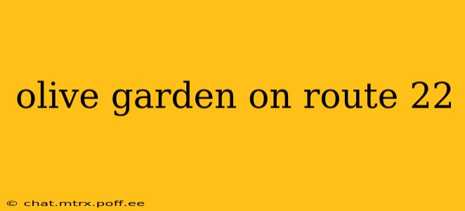 olive garden on route 22
