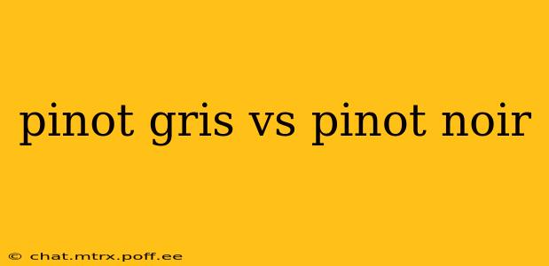 pinot gris vs pinot noir