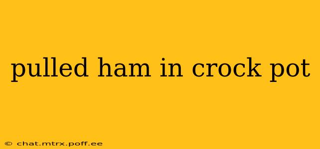 pulled ham in crock pot