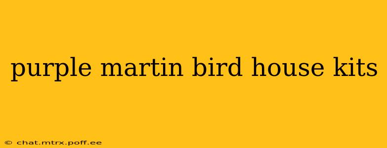 purple martin bird house kits