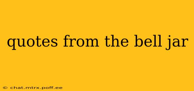 quotes from the bell jar