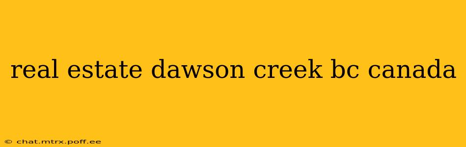 real estate dawson creek bc canada
