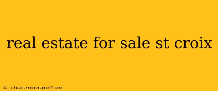 real estate for sale st croix