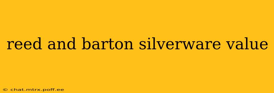 reed and barton silverware value