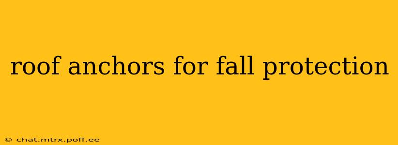 roof anchors for fall protection