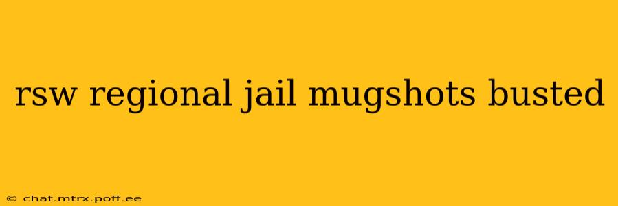 rsw regional jail mugshots busted