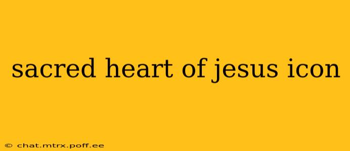 sacred heart of jesus icon