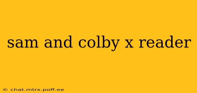 sam and colby x reader