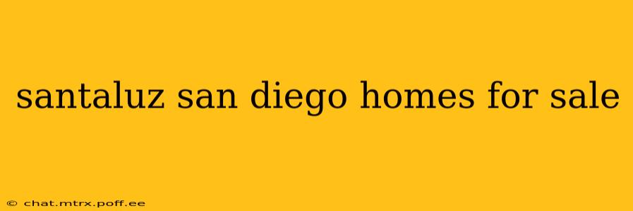 santaluz san diego homes for sale