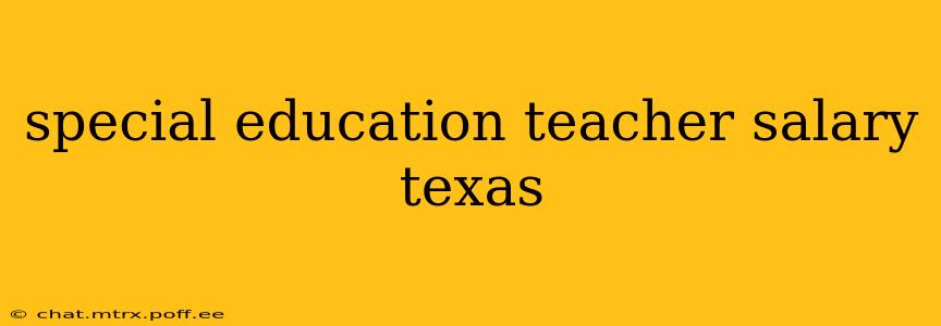 special education teacher salary texas