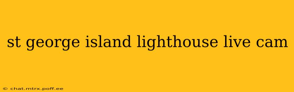 st george island lighthouse live cam