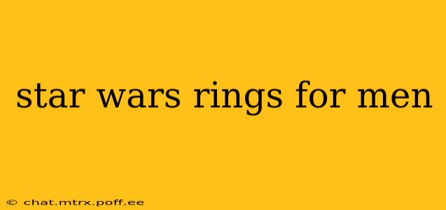 star wars rings for men